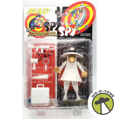 Spy vs Spy White Spy Poseable Action Figure Mad Magazine 1998 DC