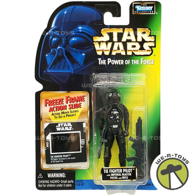 Star Wars Power of the Force Freeze Frame Tie Fighter Pilot Action Figure - We-R-Toys Star Wars Power of the Force Freeze Frame Tie Fighter Pilot Action Figure - We-R-Toys