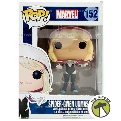 Funko POP! Spider-Gwen Unmasked Marvel 152 Vinyl Figure - We