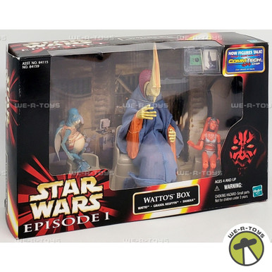 Star Wars Episode 1 Watto's Box Graxol, Shakka, Watto Figures