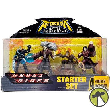 Matchbox Ghost Rider Attacktix Battle Figure Game Ghost Rider Starter Set with 4 Figures ...
