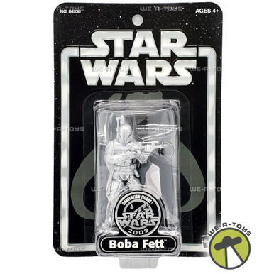 Star Wars Silver Boba Fett Convention Figure 2003 Hasbro 84530