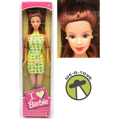 Barbie Pretty in Plaid Redhead Doll With Daisy Dress 1998 Mattel