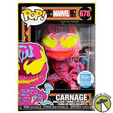 【海外限定版】MARVEL カーネイジ ネオンブラックライト Funko 55228e62-9747-5cf6-b748-