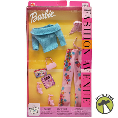 Lot Barbie Fashion Avenue 2002 - Robes Et Accessoires Collector NRFB - Mattel