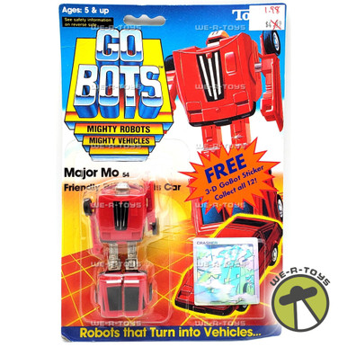GoBots Major Mo 54 Friendly Robot Sports Car Action Figure 1985