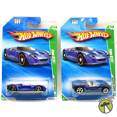 Hot Wheels Lot of 2 Super & Regular Treasure Hunts Ford GTX1