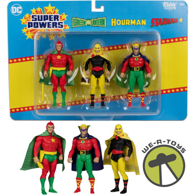 DC Super Powers Green Lantern Hourman Starman 3 pack 4.5 Inch