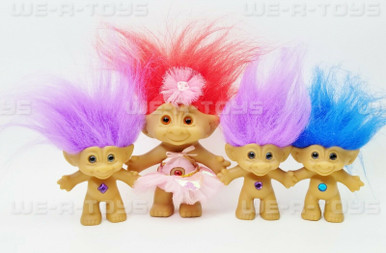 Treasure Trolls With Wishstones Lot of 4 Ace Novelty 1990s