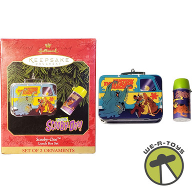 Scooby-Doo Lunch Box Set of 2 Ornaments 1999 Hallmark Keepsake