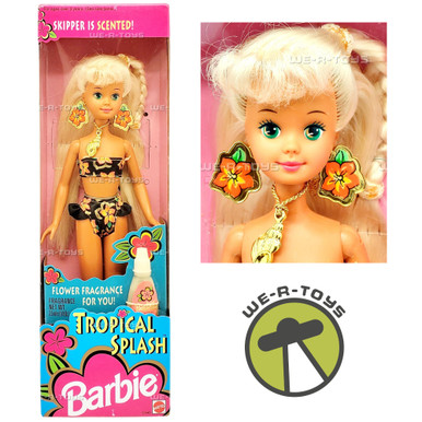 Barbie Tropical Splash Skipper Doll Scented 12448 Mattel 1994 - We