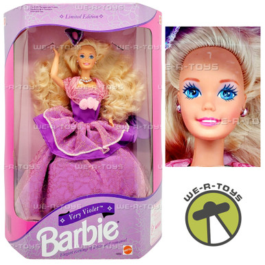 プルメリア Violet Lady Barbie Very Violet Barbie Doll Limited Edition 1992 Mattel 1859 - We-R-Toys