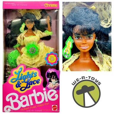 Barbie 1990, Lights & Lace Christie Fabriqué en Malaisie NRFB x