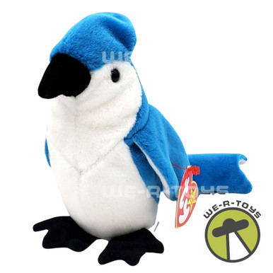 Ty Beanie Babies Rocket the Blue Jay Plush 1998 - We-R-Toys