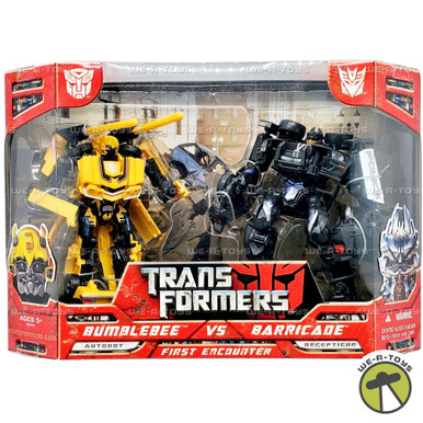 Transformers Deluxe Bumblebee Vs Barricade Action Figure Set 2007