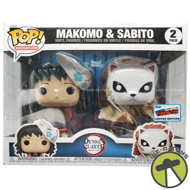 Funko Pop Demon Slayer : Makomo & Sabito - Édition Limitée NYCC 2023 - Figurine Collector