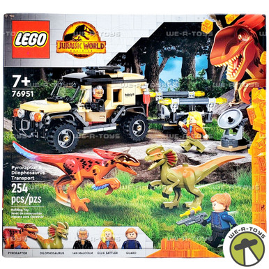 Lego Jurassic World Pyroraptor Dilophosaurus Transport 254 Piece