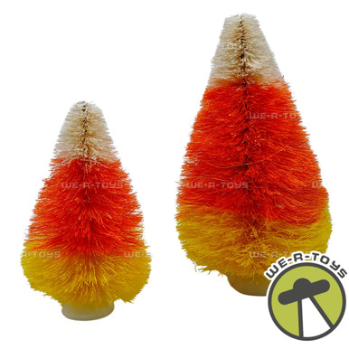 Department 56 Candy Corn Trees Set of 2 Halloween Village Accessories ...