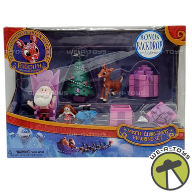 Rudolph The Red Nosed Reindeer Misfit Christmas Figurine Scene Set ...