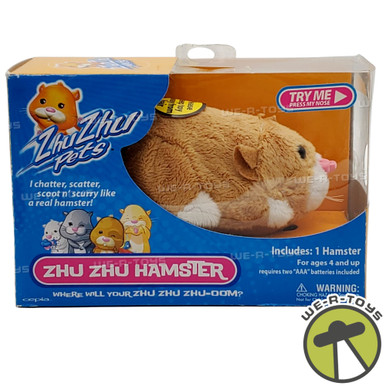 Zhu Zhu Pets Mr Squiggles Tan Hamster 2008 Cepia Toys 86651 NEW - We-R-Toys