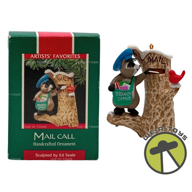 Mail Call Raccoon Hallmark Keepsake Handcrafted Ornament 1989 New ...