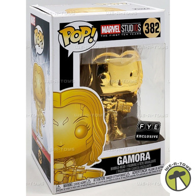 Funko POP Marvel Studios Gamora 382 Gold Chrome Bobble Head Figure