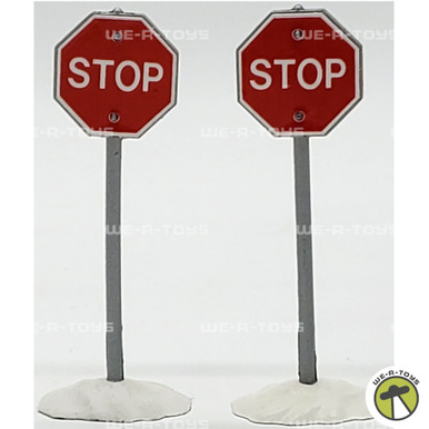 Department 56 Stop Sign Set of 2 Accessories The Original Snow Village ...