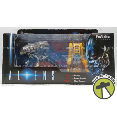 Aliens Reaction Figures Ripley, Power Loader, Alien Queen Set Action ...