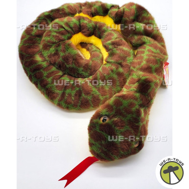 Ty Beanie Buddies Slither the Snake Plush 1999 - We-R-Toys