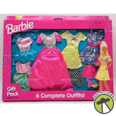1996年バービーBarbieヴィンテージ タオルセット Barbie Set of Six Complete Fashion Outfits Gift Pack 1996 Mattel