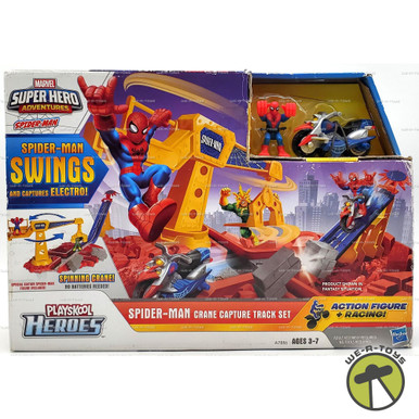 Marvel Superhero Adventures Spider-Man Crane Capture Track Set