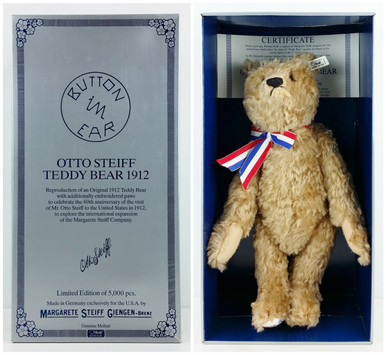 Steiff Otto Teddy Bear 1912 Replica with Embroidered Paws 16