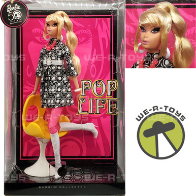 Pop Life Barbie Doll Blonde Pivotal Mod Gold Label 2008 Mattel