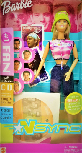 NSYNC #1 Fan Barbie Doll with Exclusive CD Single Remix 2000 Mattel 50534