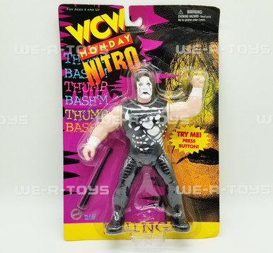 WCW ベイダーコレクティブルフィギュア WCW STING Power Slam Wrestling Action Figure With Bat NEW