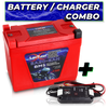 Shake Awake 20 Case 6Ah Smart Motorcycle battery With 3.5A Battery Maintainer