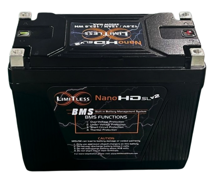 Nano -HD SLv2 12AH Motorcycle / Power sports Battery (BCI 20 Case