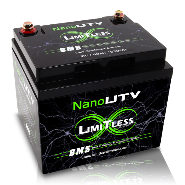 Nano - UTV / Power sports Battery With 3.5A Battery Maintainer