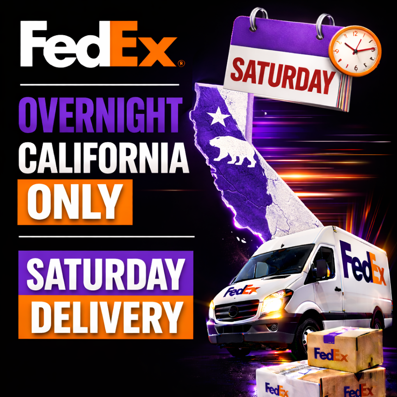 FedEx Overnight – California (Saturday Delivery)
