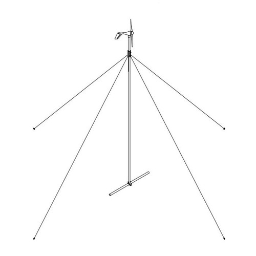 27' Guyed Tower Kit - Guy Wires, Couplers and Hardware (Pole Not Included)