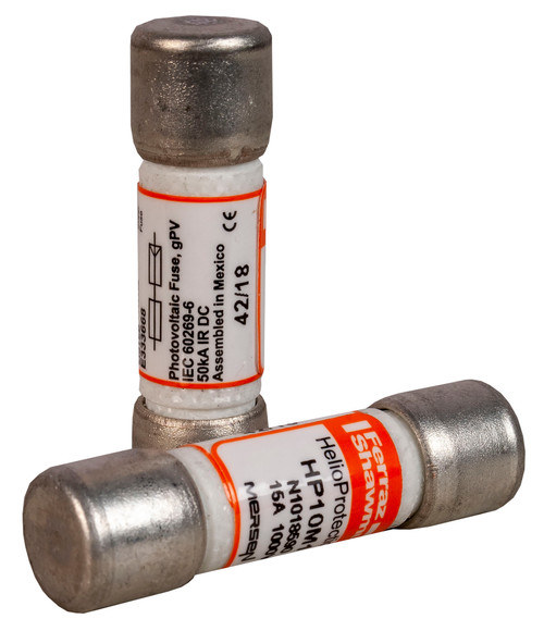 1000 VDC HP10M PV plug Fuse