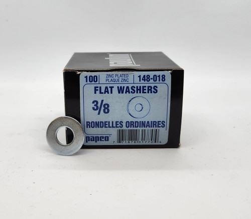 Paulin Flat Washer 3/8" – Plated – 100 Pack