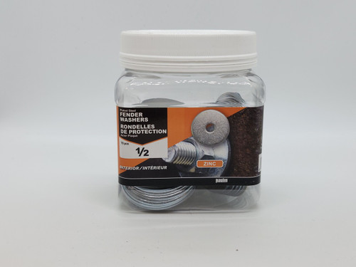 Paulin Fender Washer 1/2" ID × 1 1/2" OD – Zinc Plated – 70 Pack
