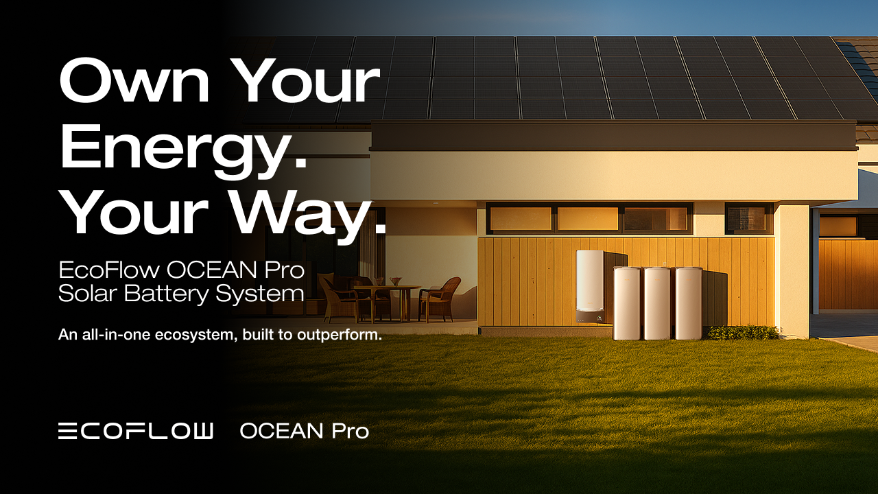 Solex Power × EcoFlow — OCEAN Pro Solar Battery System