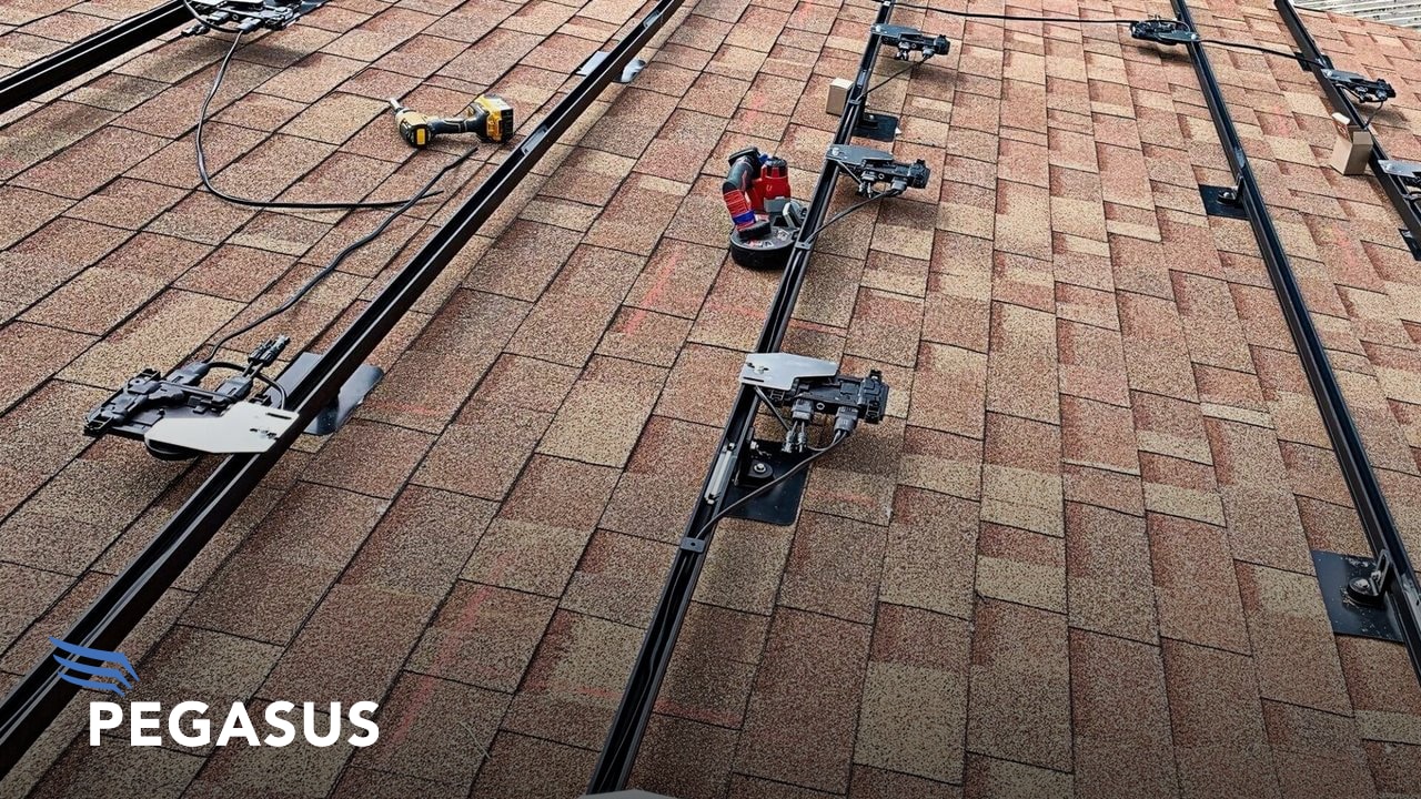 Pegasus Solar racking installation