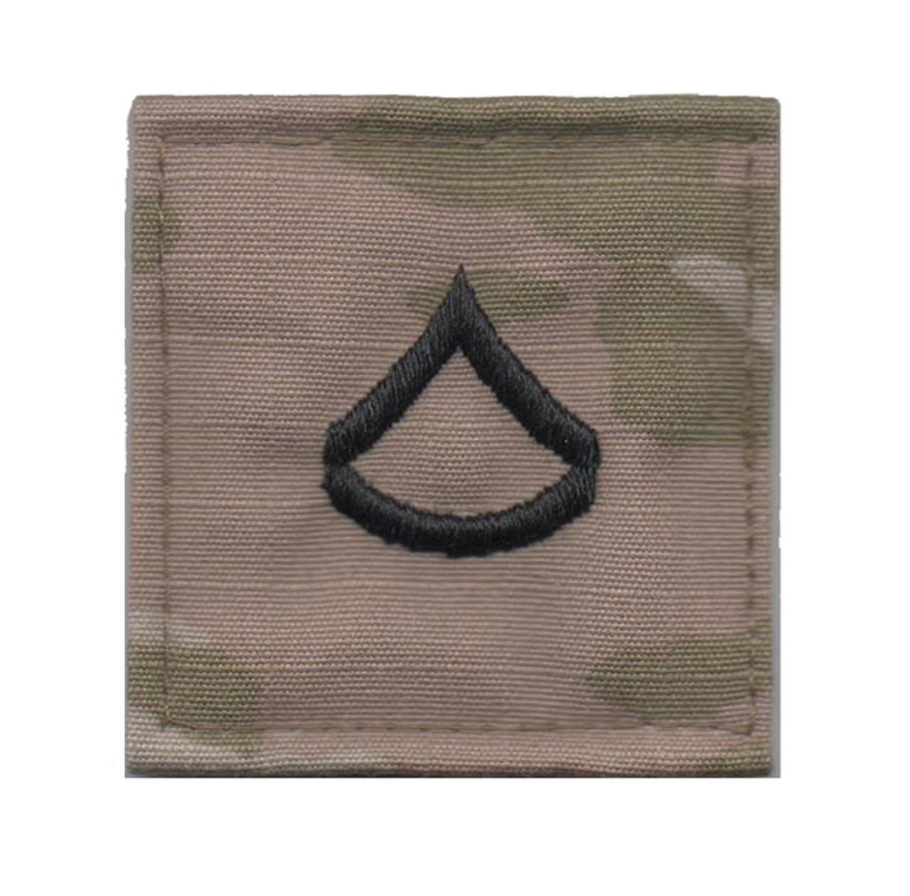 Army PFC Private First Class Rank Gold Pin-On - Pair