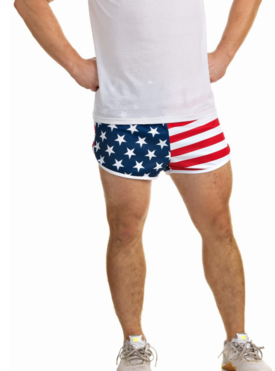 American flag deals shorts mens