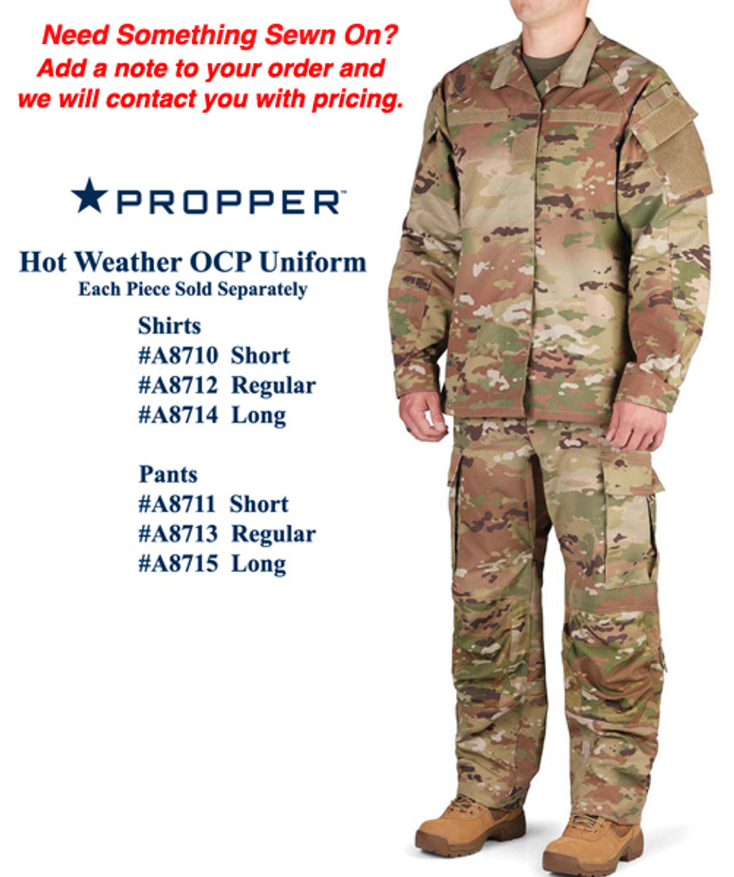 Propper Hot Weather OCP Pants - Short Length