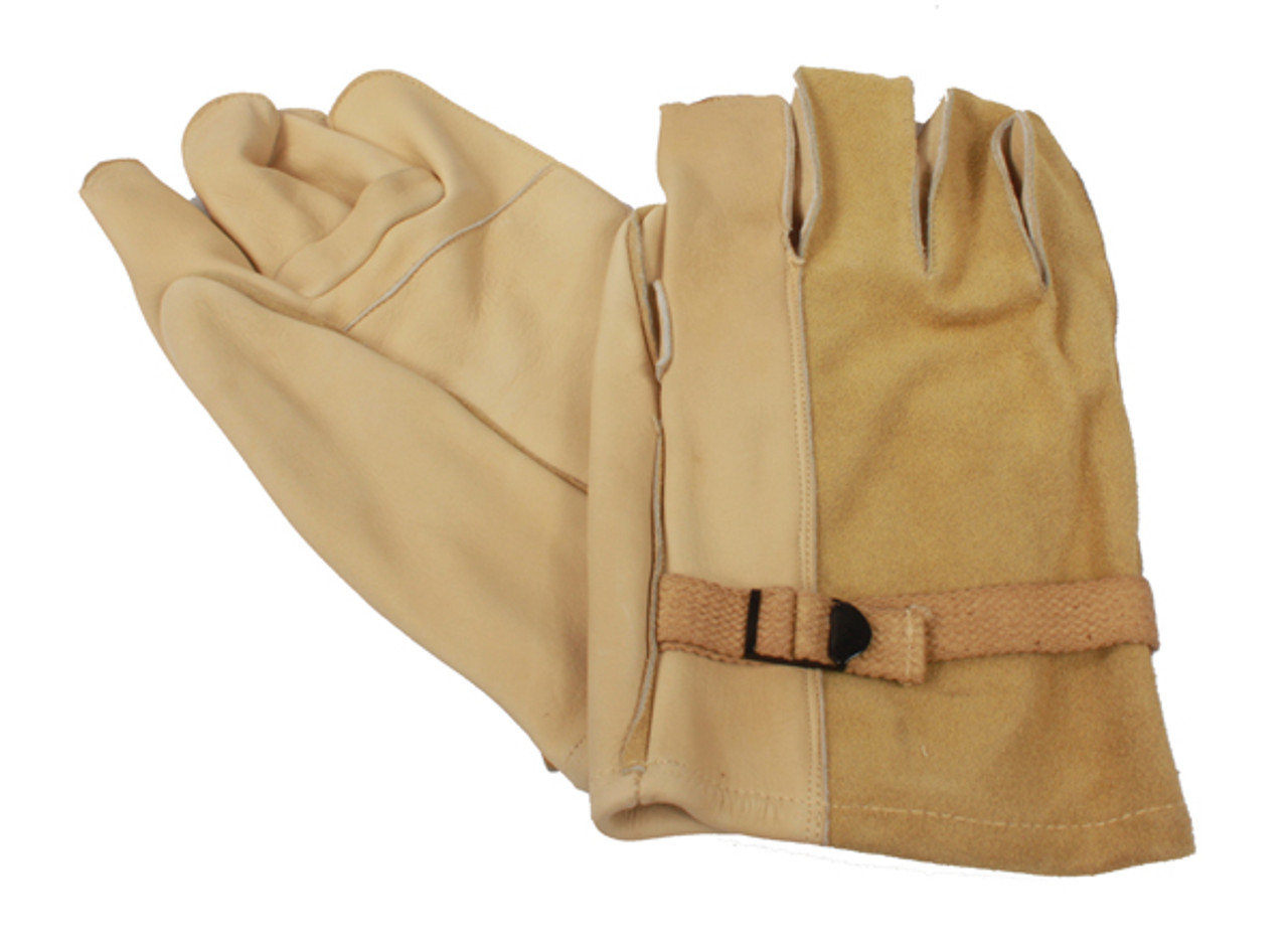 Heavy Duty Cream Rappelling Gloves