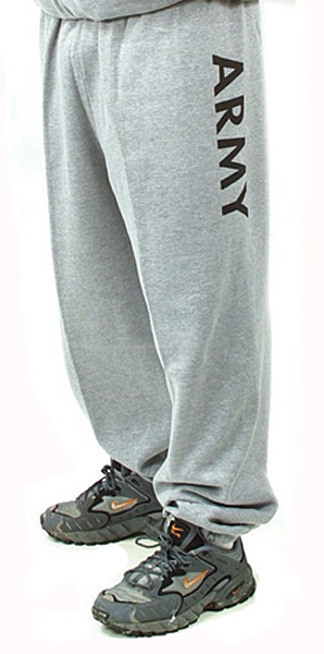 90s米軍US ARMY PFU SWEATPANTS MEDIUM 杢グレー 米軍実物 U.S.ARMY PFU スウェットパンツ Deadstock [ SMALL ] | hab